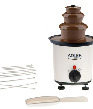 Mini Chocolade Fontein 200ml – Elektrische Fondue Fontein 30W met 10 Dippers voor Feesten