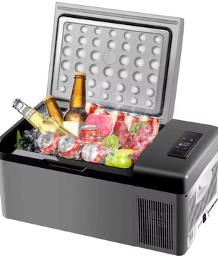 Draagbare Autokoelkast 15L – Compressor Koelbox 12/24V voor Camping en Reizen