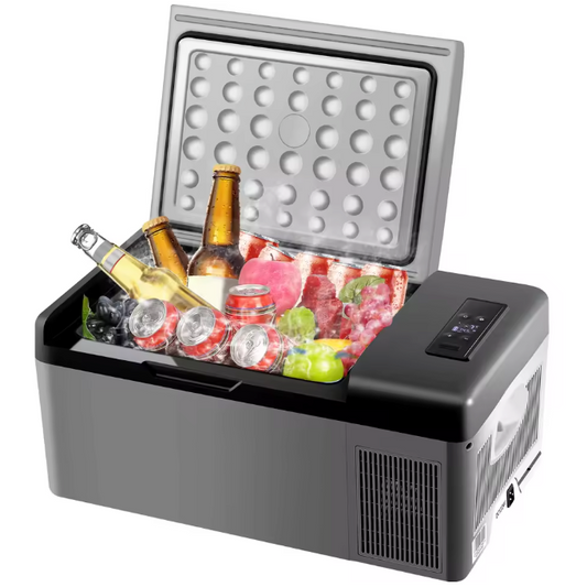 Draagbare Autokoelkast 15L – Compressor Koelbox 12/24V voor Camping en Reizen