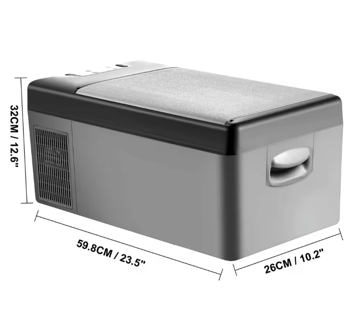 Draagbare Autokoelkast 15L – Compressor Koelbox 12/24V voor Camping en Reizen