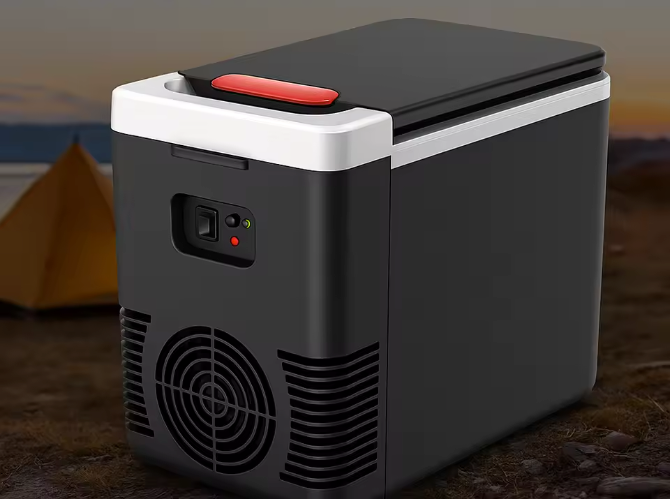 Mini Koelkast 10L – Draagbare Koelbox en Verwarmer 12V/220V voor Auto, Camping en Thuis