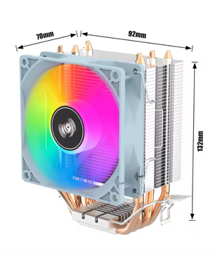Tower CPU Koeler met 4 Heatpipes – Stille Luchtkoeler voor Intel en AMD Processoren
