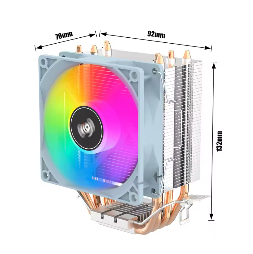 Tower CPU Koeler met 4 Heatpipes – Stille Luchtkoeler voor Intel en AMD Processoren