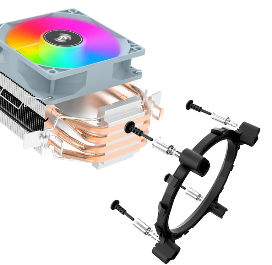 Tower CPU Koeler met 4 Heatpipes – Stille Luchtkoeler voor Intel en AMD Processoren