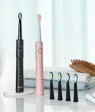 Set van 2 Elektrische Sonic Tandenborstels – 8 Opzetborstels, USB Oplaadbaar en Waterdicht
