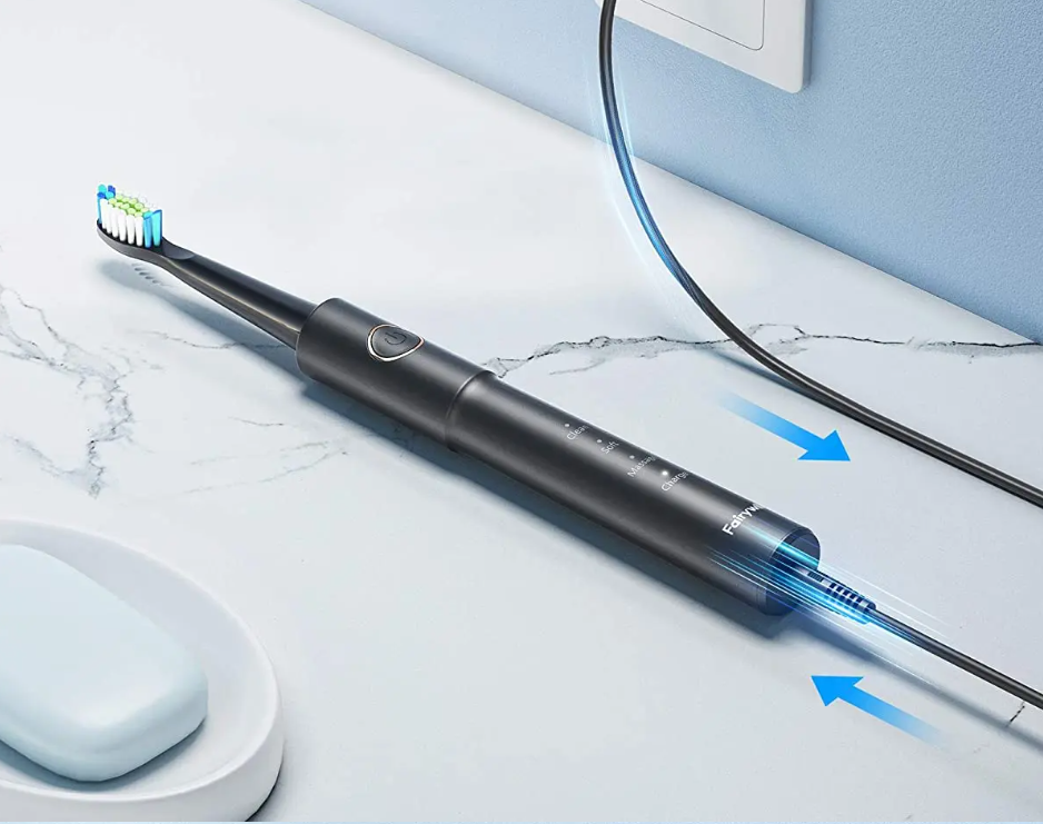 Set van 2 Elektrische Sonic Tandenborstels – 8 Opzetborstels, USB Oplaadbaar en Waterdicht