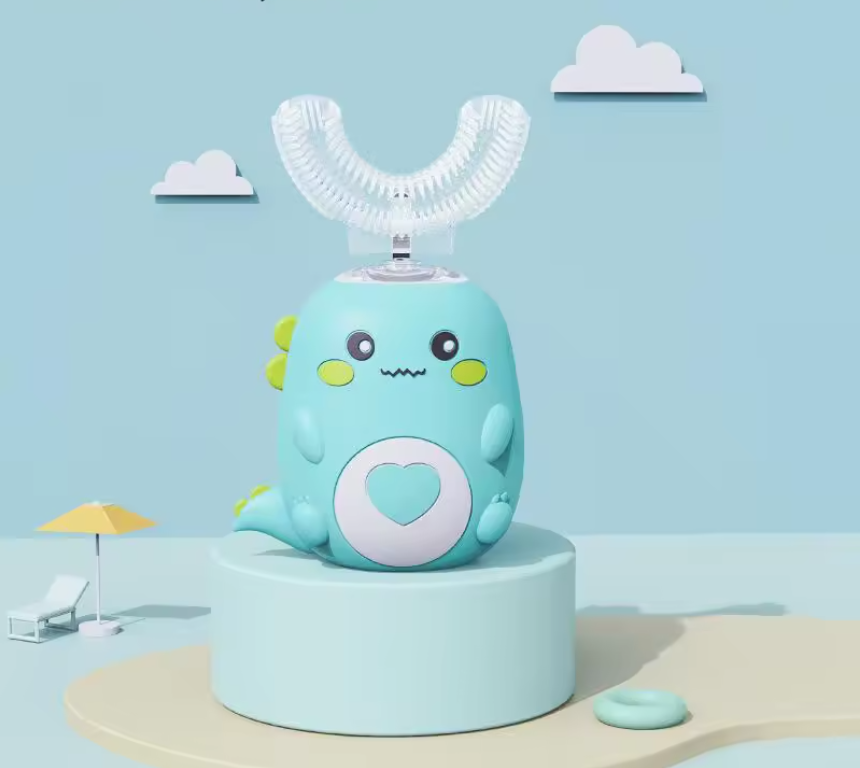 U-Vorm Elektrische Kinder Tandenborstel – 360° Reiniging, Siliconen en Oplaadbaar
