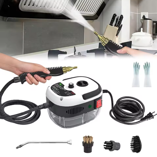 Hogedruk Stoomreiniger 2500W – Draagbare Handstomer voor Keuken, Auto en Huis
