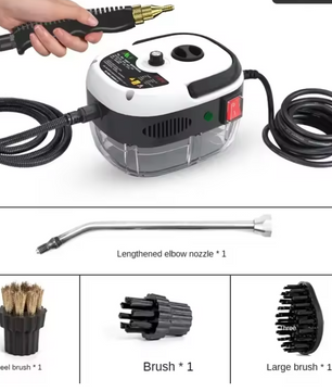 Hogedruk Stoomreiniger 2500W – Draagbare Handstomer voor Keuken, Auto en Huis
