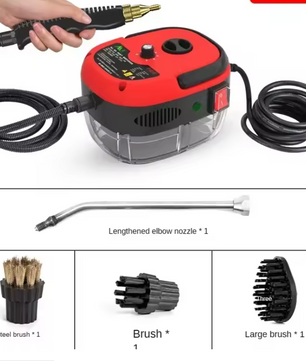 Hogedruk Stoomreiniger 2500W – Draagbare Handstomer voor Keuken, Auto en Huis
