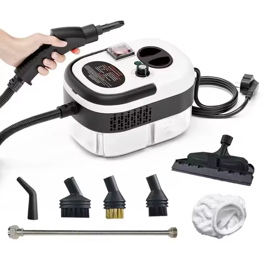 Hogedruk Stoomreiniger 2500W – Draagbare Handstomer voor Keuken, Auto en Huis