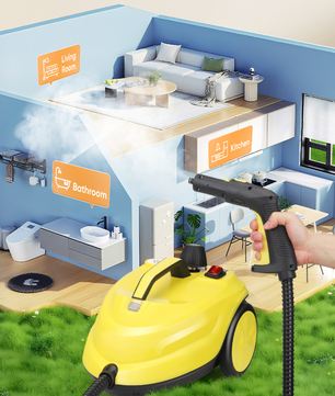 Hogedruk Stoomreiniger 2000W – 2L Tank, Multifunctionele Stoomreiniger voor Huis en Auto