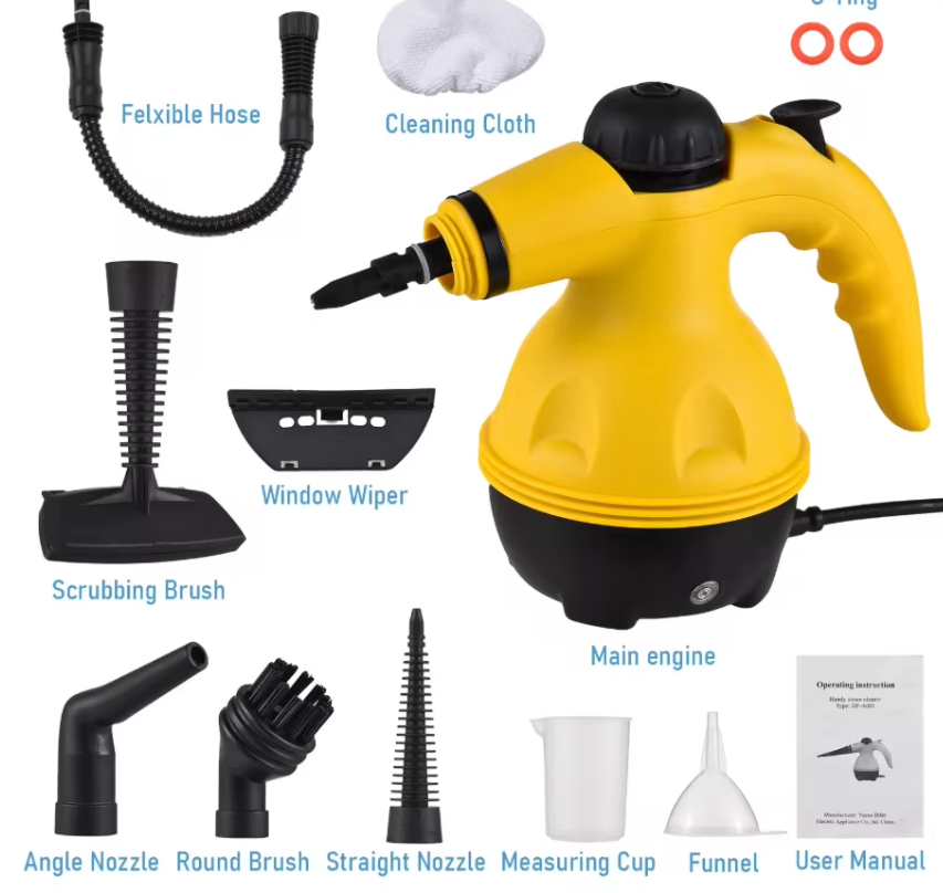 Handheld Stoomreiniger – Krachtige Hogetemperatuur Reiniger voor Keuken, Badkamer en Auto