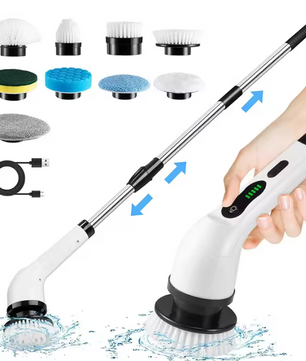 Draadloze Elektrische Schoonmaakborstel – Multifunctionele Spin Scrubber voor Keuken en Badkamer