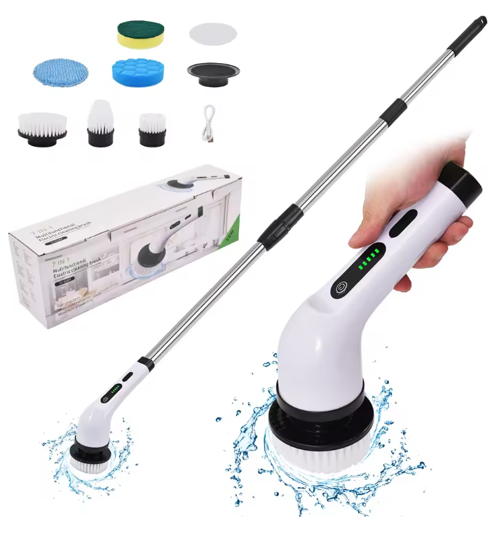 Draadloze Elektrische Schoonmaakborstel – Multifunctionele Spin Scrubber voor Keuken en Badkamer