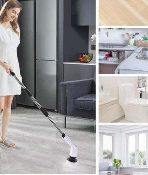 Draadloze Elektrische Schoonmaakborstel – Multifunctionele Spin Scrubber voor Keuken en Badkamer