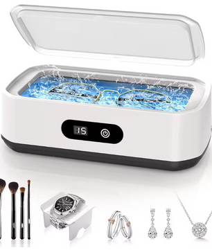 Ultrasone Reiniger 49kHz – 650ml Reinigingsapparaat voor Brillen, Sieraden en Meer