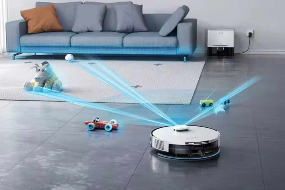 Robotstofzuiger met Dweilfunctie – 5000Pa Kracht, Zelflegend en App Bediening