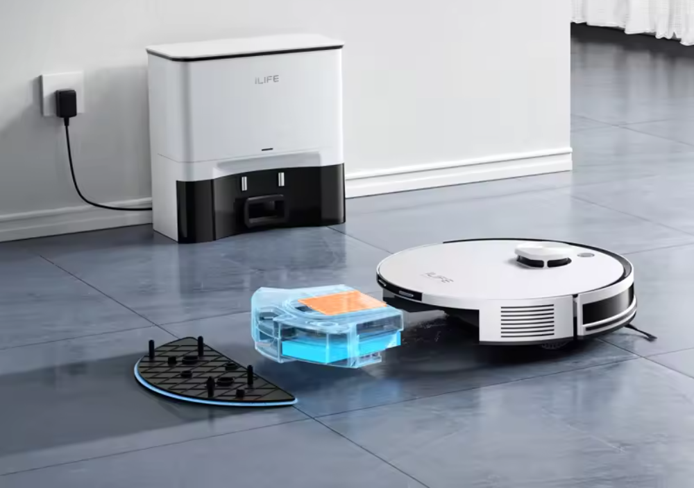 Robotstofzuiger met Dweilfunctie – 5000Pa Kracht, Zelflegend en App Bediening
