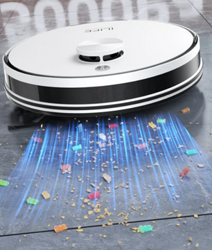Robotstofzuiger met Dweilfunctie – 5000Pa Kracht, Zelflegend en App Bediening