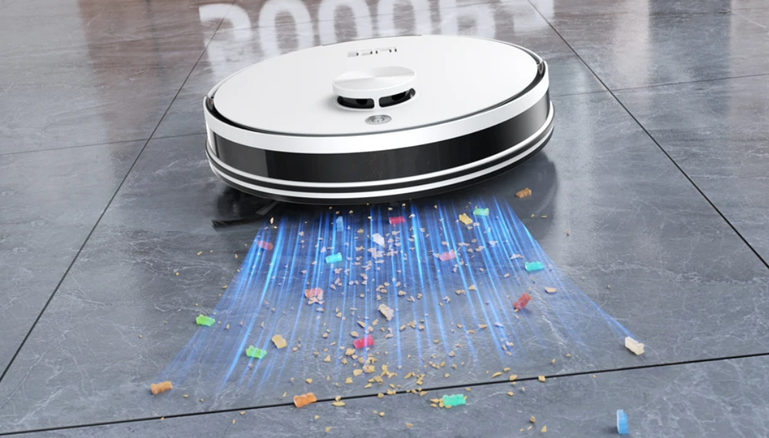 Robotstofzuiger met Dweilfunctie – 5000Pa Kracht, Zelflegend en App Bediening