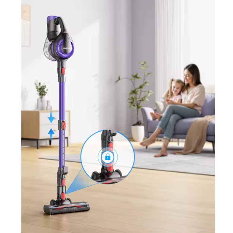 Draadloze Steelstofzuiger 38000Pa – Krachtige Handstofzuiger met 45 Min Accu en LED