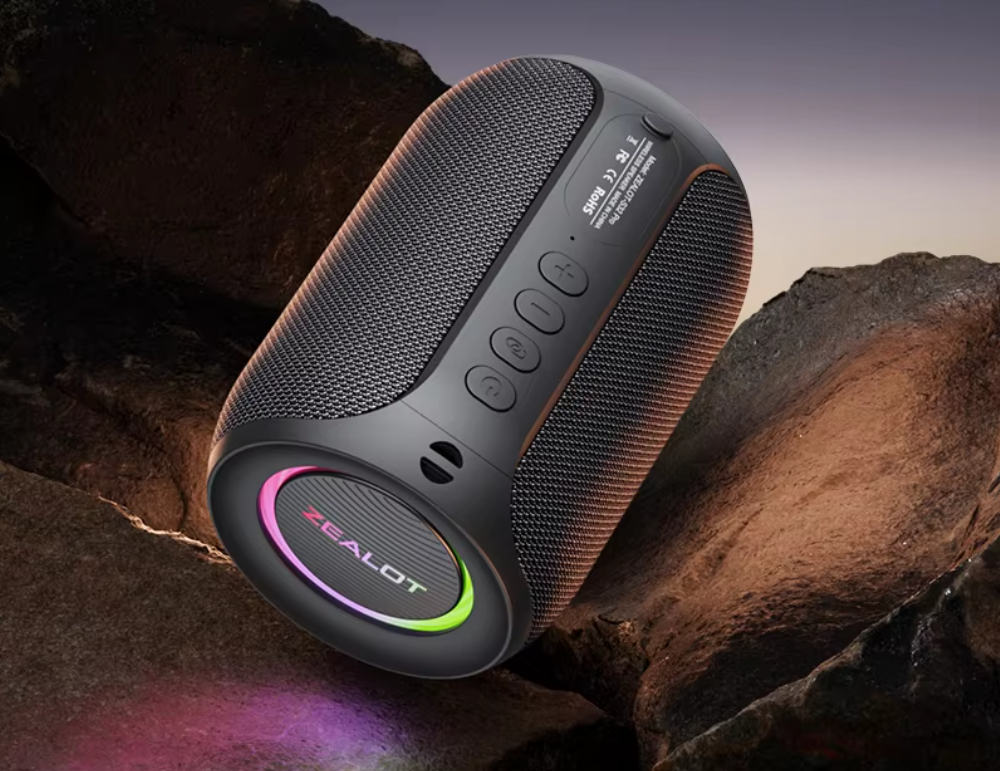 Bluetooth Speaker 15W – Draadloze Speaker met Bass, LED en Waterbestendig