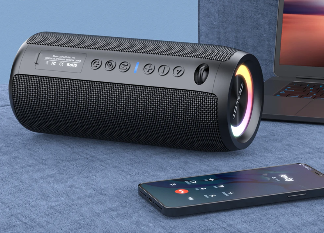Bluetooth Speaker 40W – Draadloze Stereo Speaker met Bass, TWS en Waterbestendig
