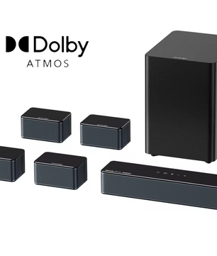 7.1 Surround Soundbar met Subwoofer – Dolby Atmos en App Control