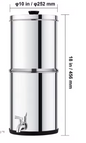 Gravity Waterfilter Systeem – RVS Waterzuiveraar met Koolstoffilters en Grote Capaciteit
