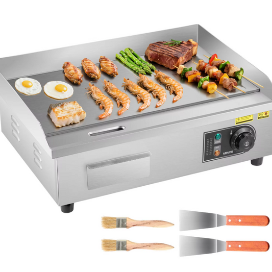 Elektrische Bakplaat 3200W – Professionele Grillplaat met Temperatuurregeling 50-300°C