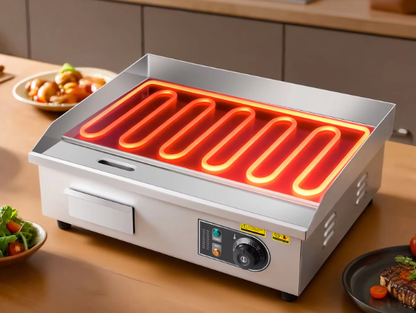 Elektrische Bakplaat 3200W – Professionele Grillplaat met Temperatuurregeling 50-300°C