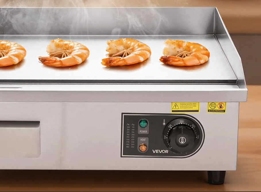 Elektrische Bakplaat 3200W – Professionele Grillplaat met Temperatuurregeling 50-300°C