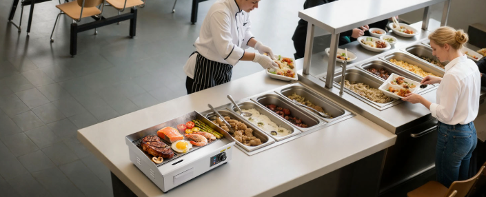 Elektrische Bakplaat 3200W – Professionele Grillplaat met Temperatuurregeling 50-300°C