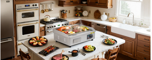 Elektrische Bakplaat 3200W – Professionele Grillplaat met Temperatuurregeling 50-300°C