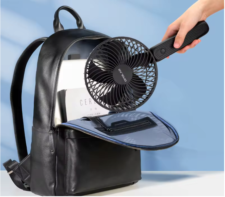 Mini Ventilator 10000mAh – Draagbare USB Handventilator met Opvouwbare Handgreep en Sterke Wind
