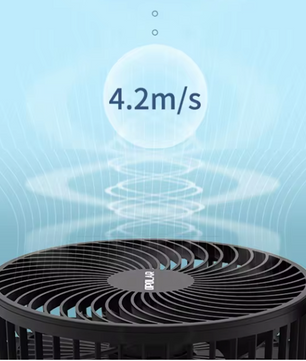 Mini Ventilator 10000mAh – Draagbare USB Handventilator met Opvouwbare Handgreep en Sterke Wind