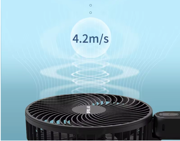Mini Ventilator 10000mAh – Draagbare USB Handventilator met Opvouwbare Handgreep en Sterke Wind