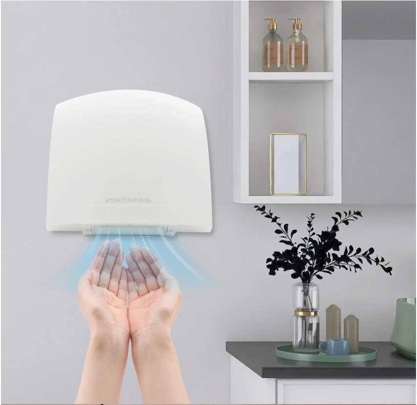 Automatische Handdroger 1200W – Wandmodel met Sensor en Instelbare Temperatuur 40-65°C