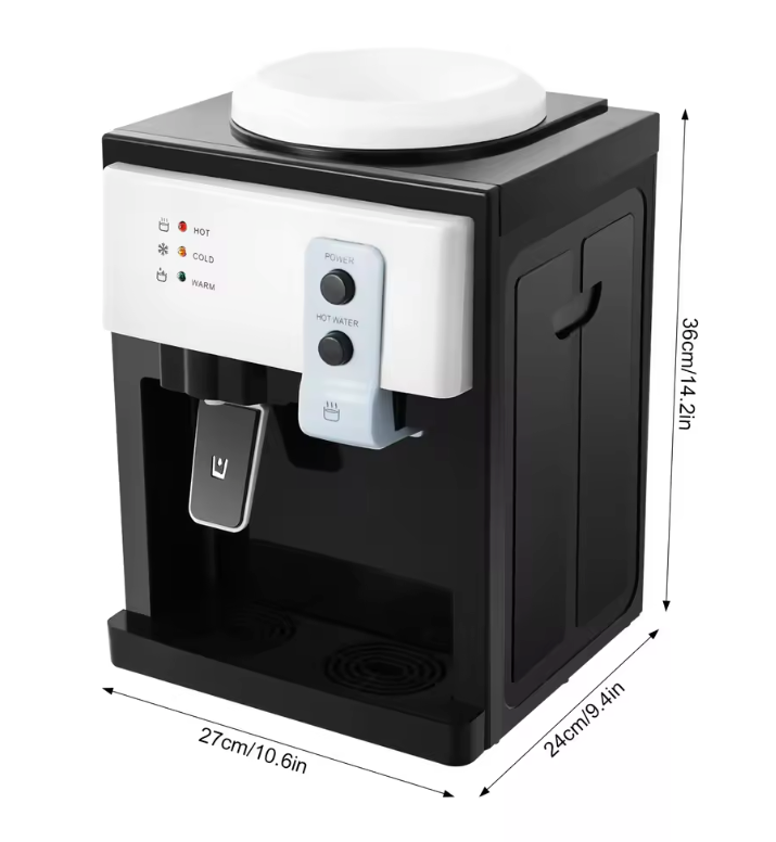 Waterdispenser Tafelmodel – Warm/Koud/Normaal Water met Top Loading Systeem