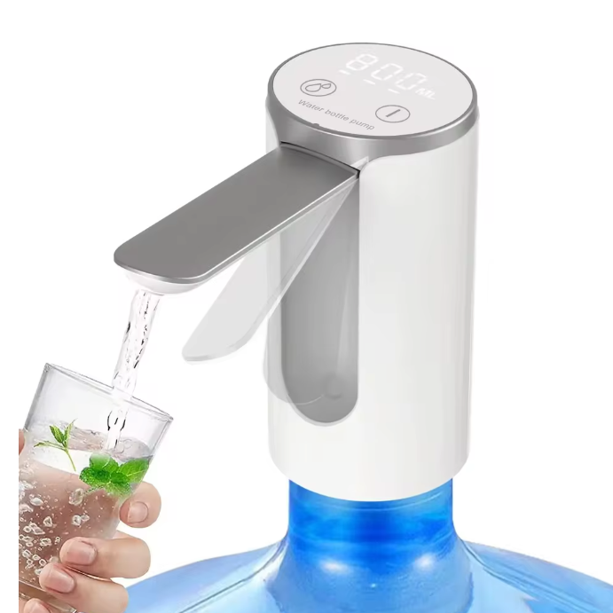 Elektrische Waterpomp voor Waterflessen – Draagbaar, Oplaadbaar en met Digitale Dosering