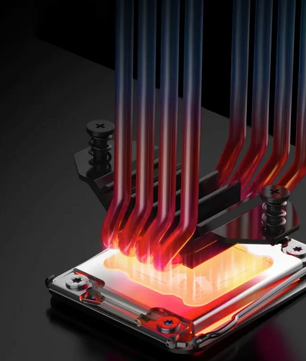 CPU Luchtkoeler met ARGB en Display – 4 Heatpipes, Stil en Krachtig