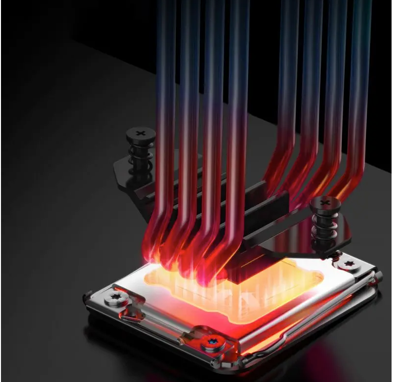 CPU Luchtkoeler met ARGB en Display – 4 Heatpipes, Stil en Krachtig