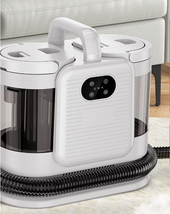1650W Stoomreiniger met Spray en Zuigfunctie – Krachtige Tapijt- en Meubelreiniger