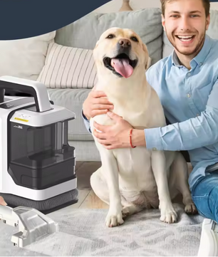 450W Handheld Tapijtreiniger – Spray en Zuig Vlekkenreiniger voor Meubels en Bekleding