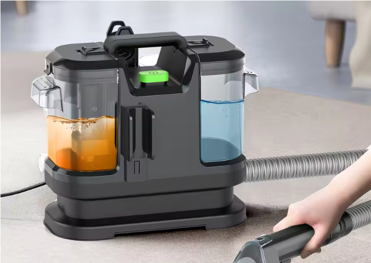 450W Tapijtreiniger 12KPa – Draagbare Spray en Zuig Vlekkenreiniger voor Meubels en Auto