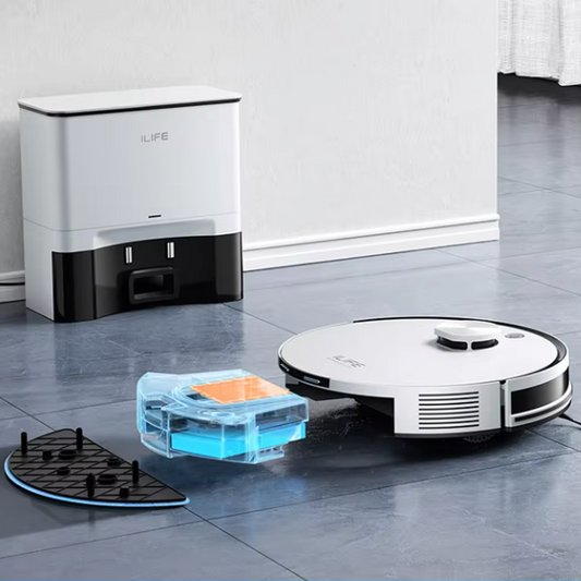Robotstofzuiger met Dweilfunctie – 5000Pa Kracht, Zelflegend en Lange Accuduur
