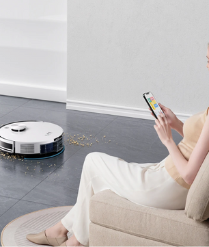 Robotstofzuiger met Dweilfunctie – 5000Pa Kracht, Zelflegend en Slimme Bediening