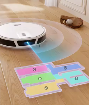Robotstofzuiger 5000Pa met LiDAR Navigatie – Slimme Reiniging en App Bediening