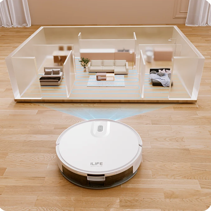 Robotstofzuiger 5000Pa met LiDAR Navigatie – Slimme Reiniging en App Bediening